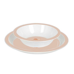 Set de Platos, Cubiertos y Vaso Safta Preescolar "Leon"