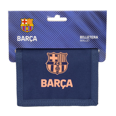 Billetera Con Cabecera F.c. Barcelona 2ª Equipacion