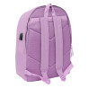 Mochila Doble Para Portatil 15,6 +usb Munich Basicos Lila 31x44x18cm