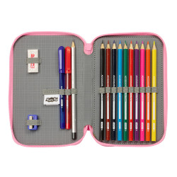 Plumier Doble Pequeño 29 Pcs Peppa Pig "Baby Pig"