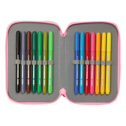 Plumier Doble Pequeño 29 Pcs Peppa Pig "Baby Pig"