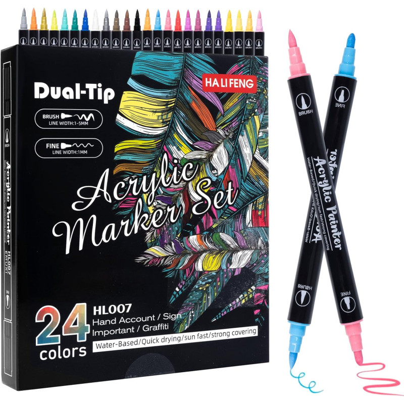 Set Rotuladores Acrilicos 24 PCS