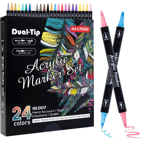 Set Rotuladores Acrilicos 24 PCS