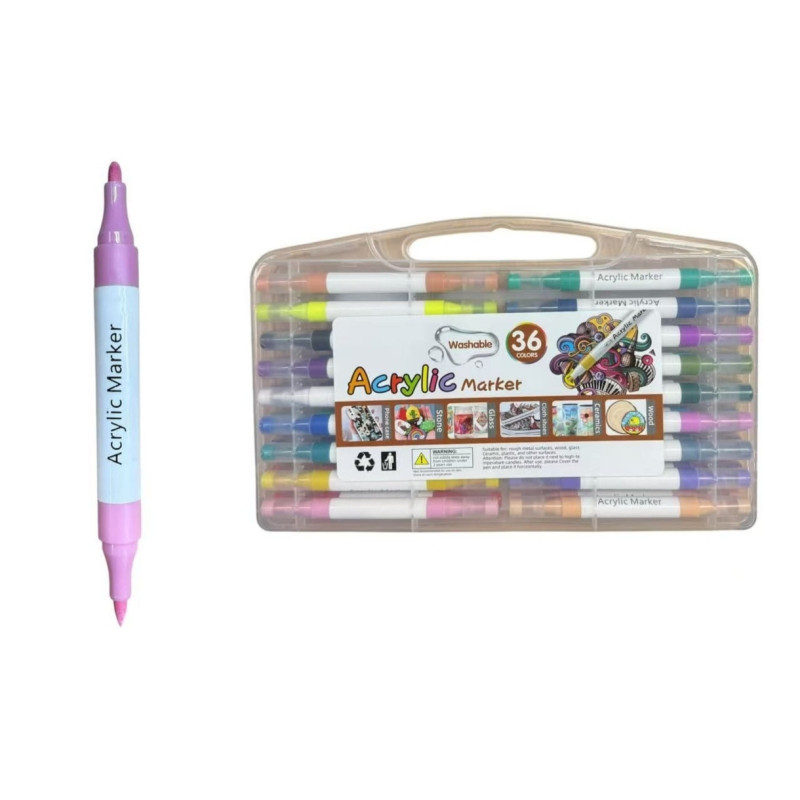 Set de Rotuladores Acrilicos 36 pcs