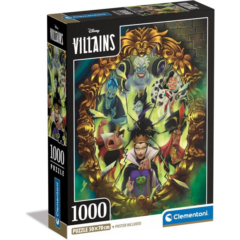 Puzzle Clementoni Disney Villanos de 1000 Piezas