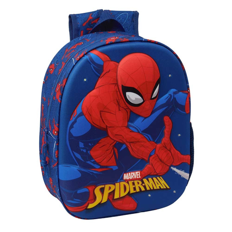 Mochila Preescolar 3D Spiderman c/Luz