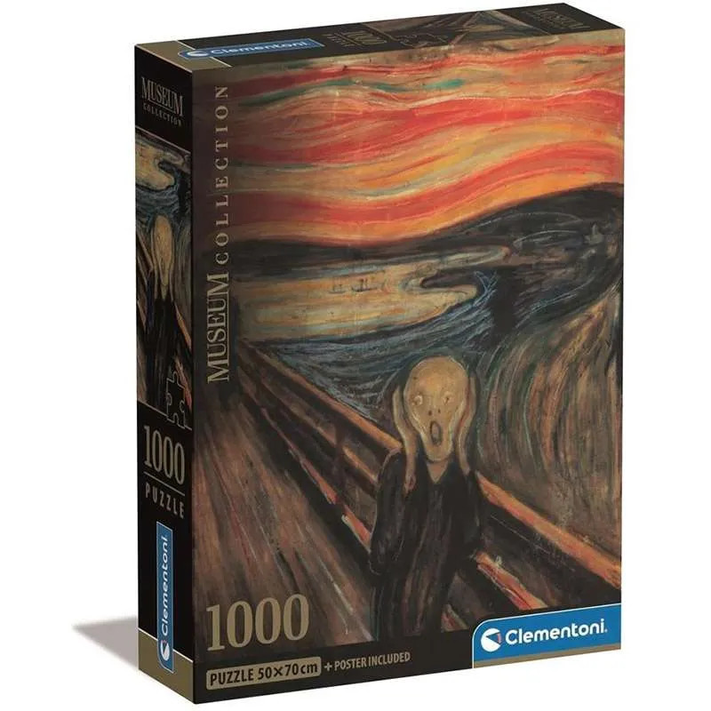 Puzzle Clementoni El Grito, Munch 1000 piezas