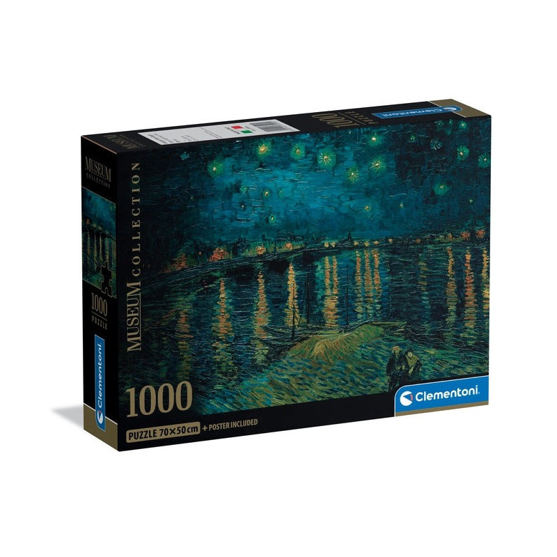 Puzzle Clementoni Noche Estrellada sobre el Ródano 1000 Piezas