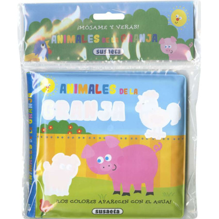 Libro de Plastico Los Animales, Mójame y Verás