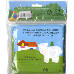 Libro de Plastico Los Animales, Mójame y Verás