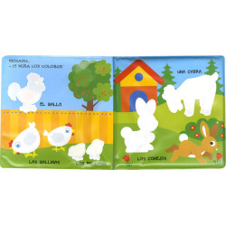 Libro de Plastico Los Animales, Mójame y Verás