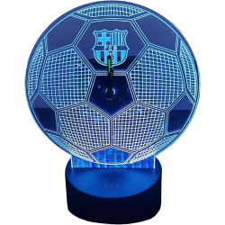 FC Barcelona Reloj Metacrilato con Luz Led Multicolor