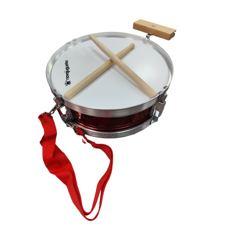 Tambor Metalico Infantil 30cm Rojo