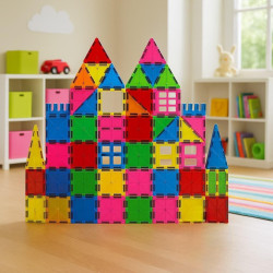 Juego Construcción Magnético Castillo 50 Piezas