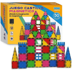 Juego Construcción Magnético Castillo 50 Piezas