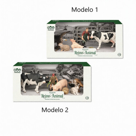 Set Figuras Animales de Granja 8 Piezas