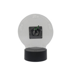 Reloj Metacrilato con Luz Led Multicolor Real Madrid