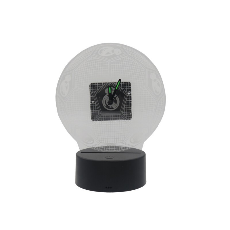 Reloj Metacrilato con Luz Led Multicolor Real Madrid