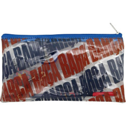 Estuche Portatodo Transparente Con Material Fc Barcelona Escudo