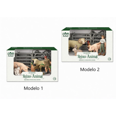 Figuras Aninales Granja con Granjero