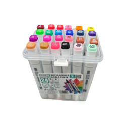 Rotuladores doble punta 24pcs
