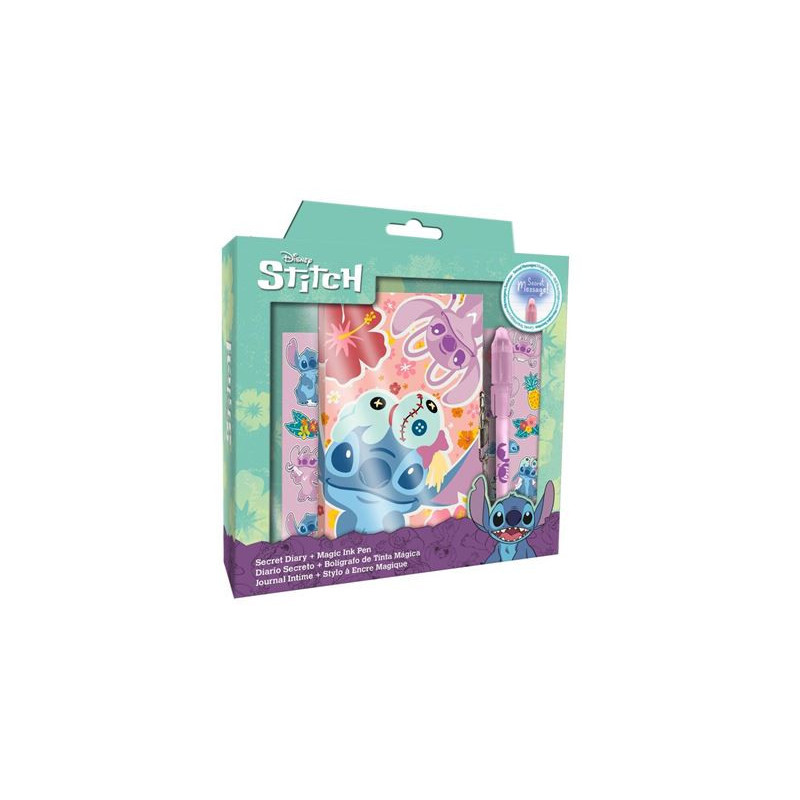 Diario c/Boligrafo Mágico Stitch