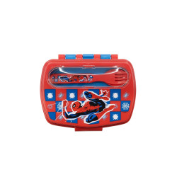Fiambrera Spiderman con Cubiertos