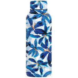 Botella Quokka Termica Acero Inoxidable Blue Hibiscus 510ml