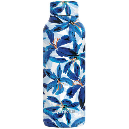 Botella Quokka Termica Acero Inoxidable Blue Hibiscus 510ml