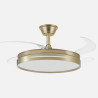 Ventilador DC 59w Micenas 4 Aspas Transp. 106d 6 Veloc. 6980lm 3 Colores C/remoto, Reg.intensidad, Memoria Y Temporiz.26