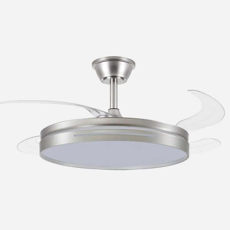Ventilador DC 59w Micenas 4 Aspas Transp. 106d 6 Veloc. 6980lm 3 Colores C/remoto, Reg.intensidad, Memoria Y Temporiz.26