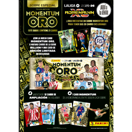 Cartón Sobre Momentum Oro Adrenalyn Liga 25/26