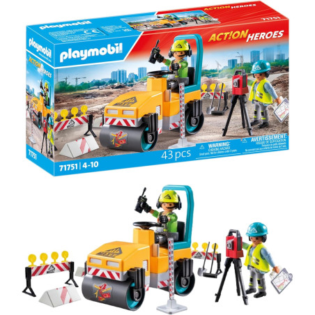 Construccion de Carreteras Actio Heroes Playmobil 71751
