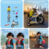 Persecución en Moto Playmobil 72079