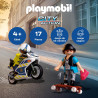 Persecución en Moto Playmobil 72079