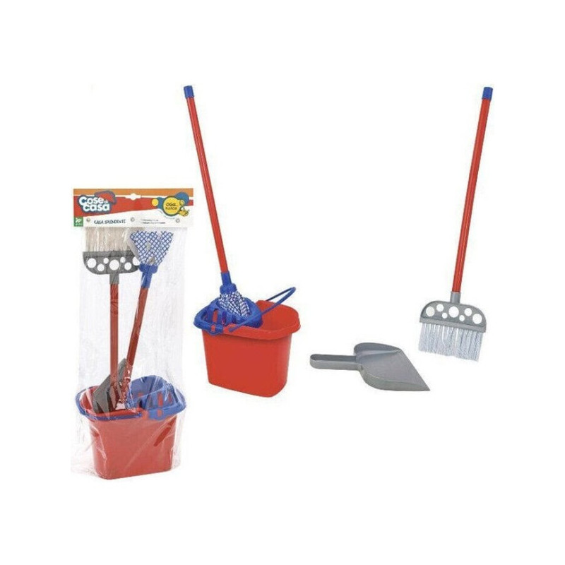 Set de Limpieza, Cubo, Fregona, Cepillo y Recogedor