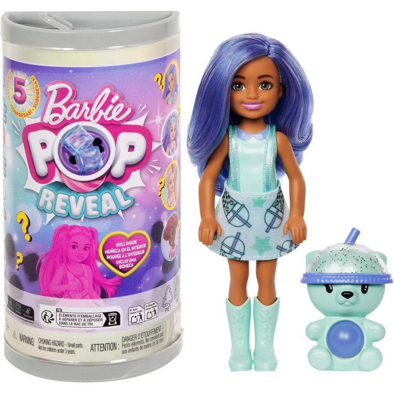 Barbie Chelsea Pop Reveal Bubble Tea Surtido