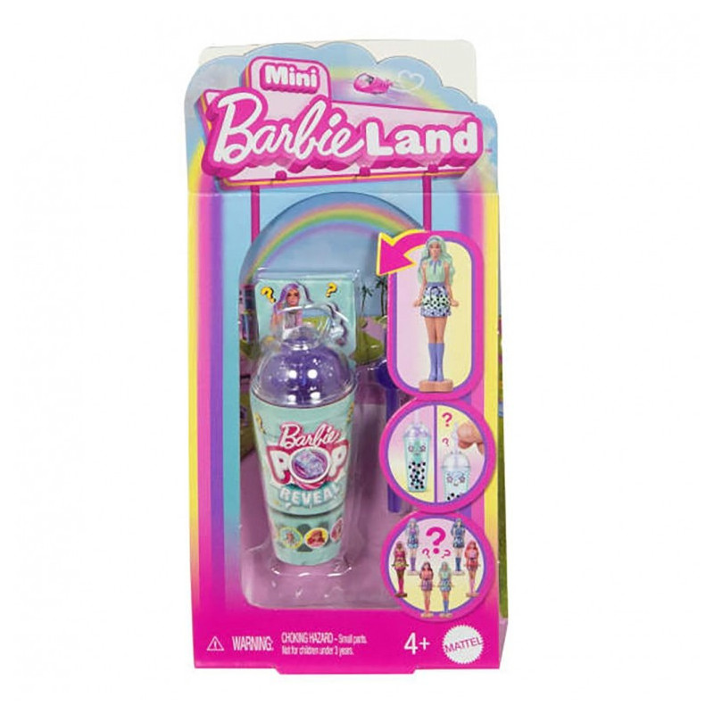 Mini Barbie Land Mini Muñeca 4cm Pop Reveal