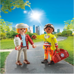 Playmobil 71506 My life Paramédico con Paciente