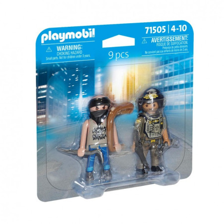 Playmobil Duopack Policía con Ladrón 71505