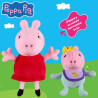 Peppa Pig con bebé - Pack de Dos Peluches