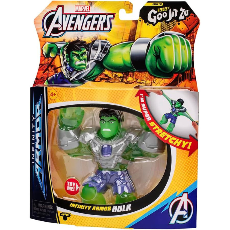 Heroes Of Goo Jit Zu Glow Surge Marvel Figura Hulk