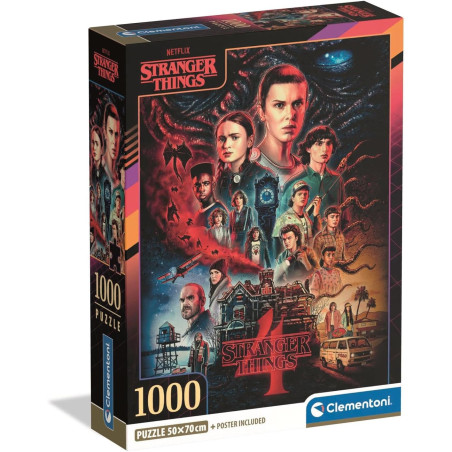 Puzzle Clementoni Stranger Things 4 de 1000 Piezas