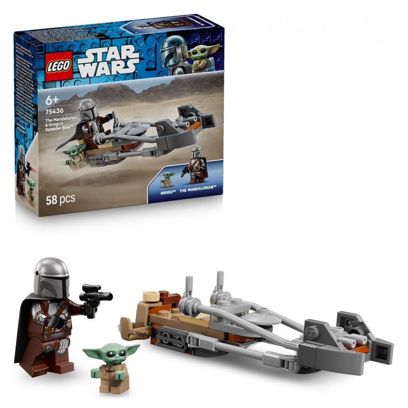 LEGO Star Wars Moto Speeder del Mandaloriano y Grogu - 75436
