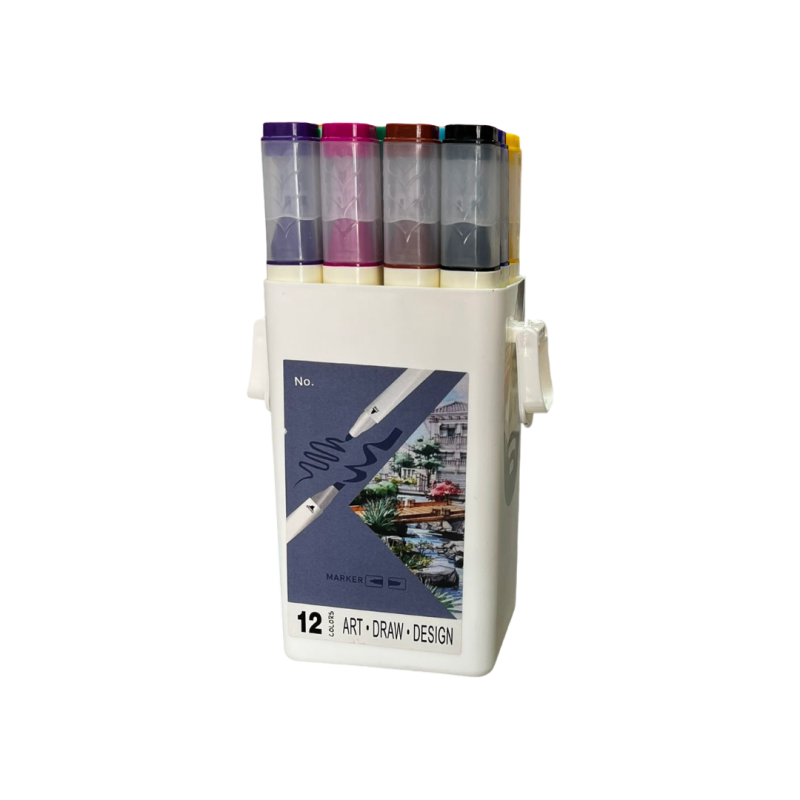 Caja de 12 Rotuladores Doble Punta