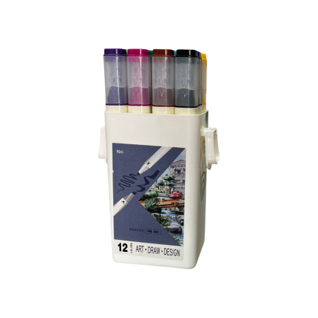 Caja de 12 Rotuladores Doble Punta