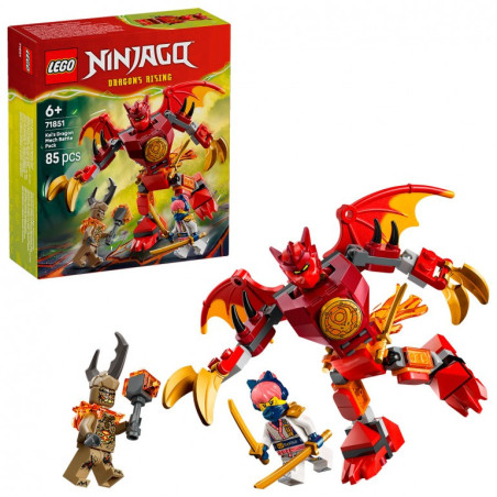 LEGO Ninjago 71851 Pack de Combate: Meca Dragón de Kai