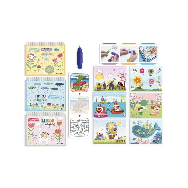 Libro Magico para Colorear con Agua