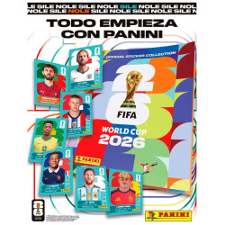 Cartón FIFA World Cup 2026 Sticker (Álbum + 4 Sobres) - Panini Cromos