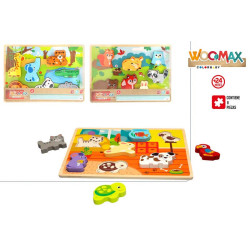 Woomax- Puzzle Madera 29,5X21CM